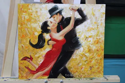 Как нарисовать картину маслом Танго — пошаговый мастер класс » Татьяна  Бедарева