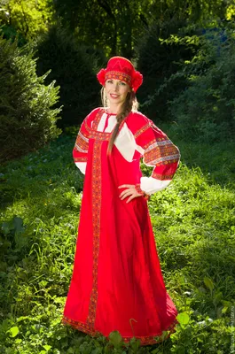Русский народный костюм Дуняша женский – заказать на Ярмарке Мастеров –  9YZP1RU | Народные костюмы, Москва