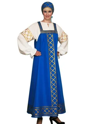 Русский народный костюм \"Ольга\": блузка, сарафан, кокошник (Россия) купить  в Сочи