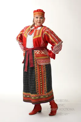 Рязанский женский народный костюм | Прокат русских народных костюмов в  Москве