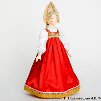 Кукла Алёнушка русский народный костюм, 32 см