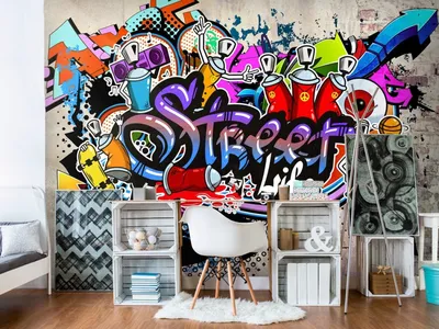 Вандализм или искусство: граффити в интерьере квартиры? | Академия дизайна  Legko | Дзен