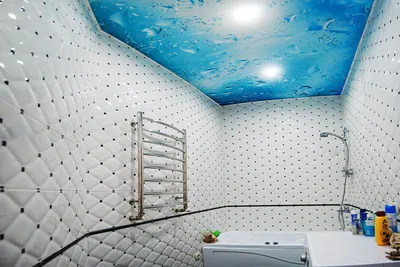 Какой выбрать потолок для ванной комнаты: 88 фото, современные идеи  оформления