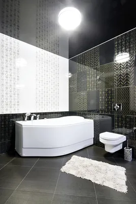 Натяжной потолок в ванной комнате (65 фото): идеи дизайна
