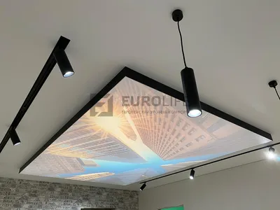 Потолки с фотопечатью в гостиную - Евро Лайф