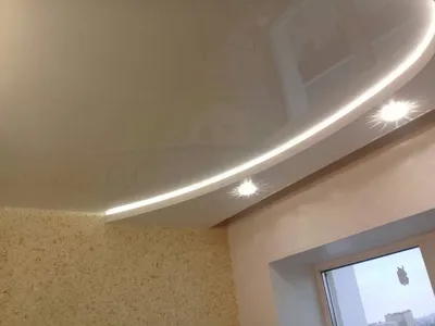 Подсветка натяжного потолка светодиодной лентой от компании Новый Вид
