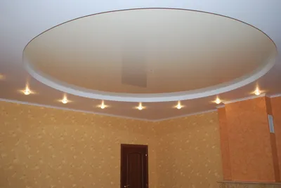 Двухуровневый натяжной потолок с подсветкой | Натяжные потолки HomeComfort  в Смоленске