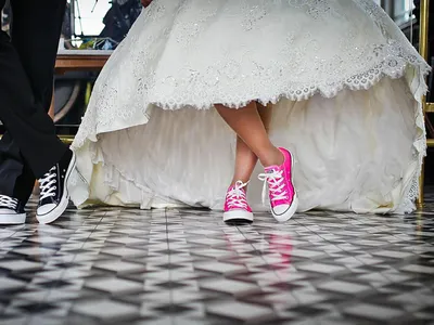 Свадебное платье с кроссовками - 0143 | Anna Skoblikova - Свадебные платья  - Вечерние Платья