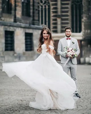 Свадебное платье с кроссовками - 66 photo