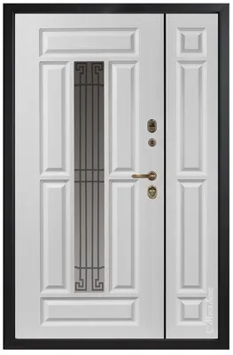 Стальные двери со стеклопакетом для дома, дачи, коттеджа СМ862/1 - Metaluks