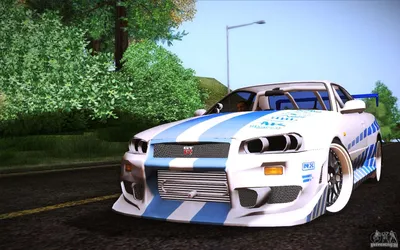 Nissan Skyline R34 FnF для GTA San Andreas