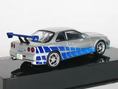 Nissan Skyline GT-R (R34) из к/ф 'Форсаж 2', 1999 - Altaya Fast \u0026 Furious -  1:43 | Аукцион масштабных и сборных моделей