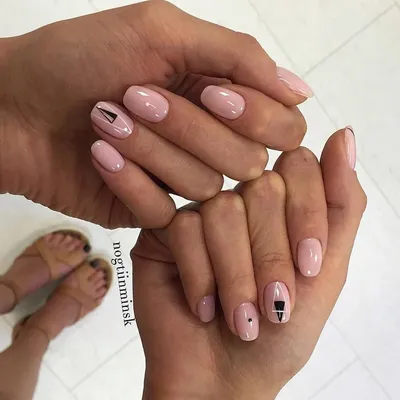 100+ модных тенденций: Нежный маникюр 2018 новинки на фото | Minimal  manicure, Manicure, Nail designs