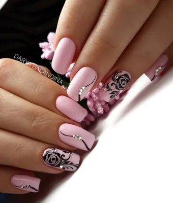 Красивые ногти. Маникюр. DivaNail | VK | Pink nail art designs, Pink nail  art, Nail art designs