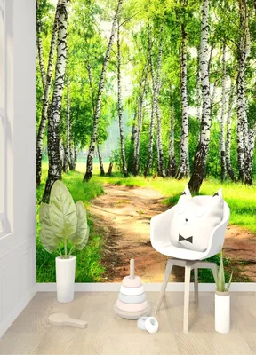 Фотообои Dekor Vinil 3D фотообои на стену цветы,обои для зала,кухни,спальни,фотообои  расширяющие пространство,флизелин,лес,берез - купить по выгодной цене |  AliExpress