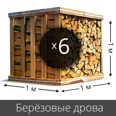 Дрова березовые колотые (6 кубов) — Дрова в Екатеринбурге