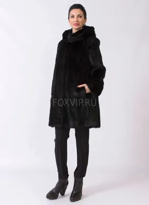 Норковая шуба FENGKAI, купить норковую шубу с капюшоном FW52 в  интернет-магазине Foxvip.ru