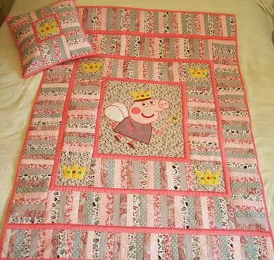 Детское лоскутное одеяло пэчворк \"Свинка-принцесса\" ID 9793, Лоскутные,  Пледы и одеяла, Работы для детей ручной работы | Вся ручная работа на  HandsForYou