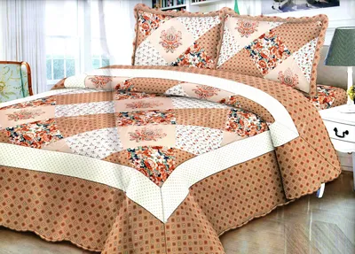 Одеяло-покрывало пэчворк серия Kedior, 230x250 лоскутное