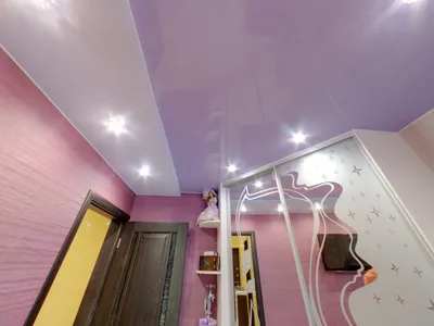 Двухцветные натяжные потолки: 55+ фото, идеи для разных видов конструкций
