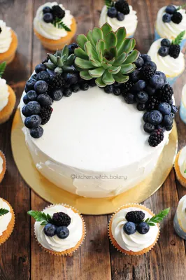Minimalist's Wedding cake with succulent | Свадебные капкейки, Летние торты,  Маленькие свадебные торты
