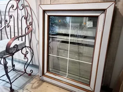 Металлопластиковое окно в ламинации с белыми шпросами: 4 300 грн. - Окна /  двери / стеклo / зеркала Николаев на Olx