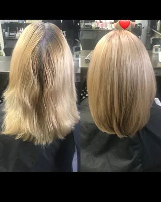 Окрашивание волос фото до и после работы мастеров салона