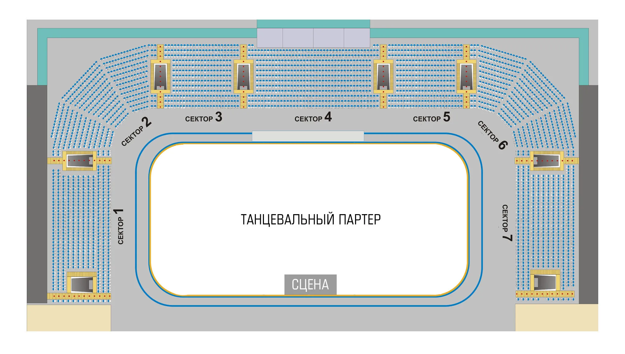 Схема зала нагорный нижний новгород Shtampik.com