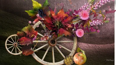 Осенние композиции из цветов - 63 фото