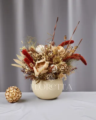 Интерьерная композиция в кашпо «Осенний шарм» Floretta
