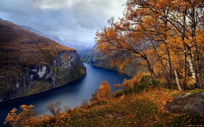 Осень в норвегии фото