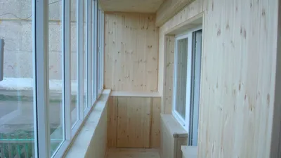 Внутренняя обшивка балкона - обшивка балконов в Киеве | Цена - Карза