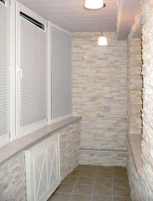 Отделка балкона декоративным камнем: 40+ фото в интерьере, идеи оформления
