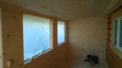 Фотографии работы: Внешняя и внутренняя отделка летней веранды деревянного  дома