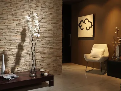 Отделка декоративным камнем в квартире, отделка искусственным камнем,  отделка углов внутри помещений, декоративный камень дизайн, фото
