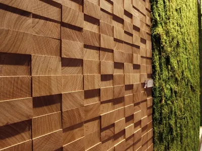 Декоративные 3D панели из натурального дерева - ЭхоДизайн