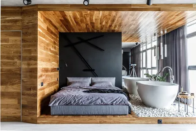 Отделка стен деревом: фото примеров оформления спальни, гостиной и ванной  комнаты | AD Magazine