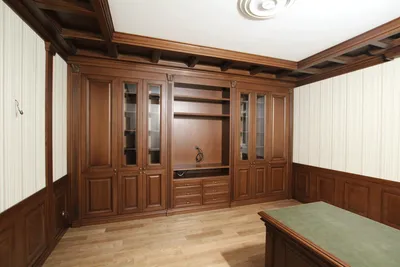 Деревянные панели для внутренней отделки стен: отделка кабинета настенными  плитами, изготовление щитов из дерева, реечные и филенчатые, потолочные  панели