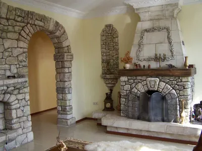 Отделочный камень для стен внутри квартиры: декоративное оформление  интерьера с фото