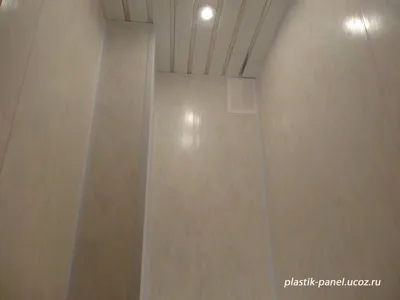 Подвесные потолки.Пластик панели.Отделка лоджий в С-Пб - Ванная / туалет  панелями ПВХ