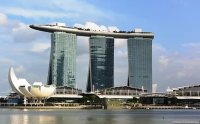 Бассейн на крыше в Сингапуре - Отель Marina Bay Sands