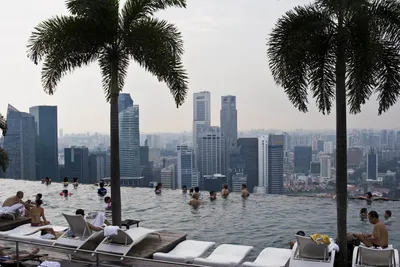 Отель Marina Bay Sands 5*, Сингапур - «3 остановки в Marina Bay Sands, как  менялся отель, раритетные кадры. Разница в номерах, в чем опасность бассейна  на 55 этаже и ответы на другие