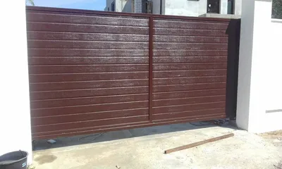 Купить откатные ворота из профнастила в Самаре по низким ценам - «Ролград»
