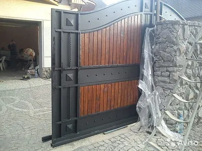 Откатные ворота с имитацией под распашные заказать в Москве от  производителя ЦЕХ