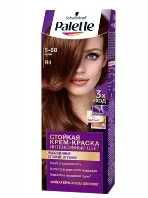 Стойкая крем-краска для волос Palette R4 (5-68) Каштан, защита от вымывания  цвета, 110 мл - купить в Москве, цены на СберМегаМаркет