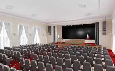 Оборудование актового зала под ключ | Оснащение актового зала школы в  Москве и по всей России