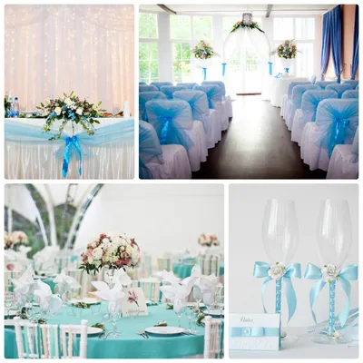 Голубая свадьба — легкая и воздушная.