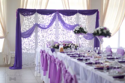 Фиолетовая свадьба: оформление, советы