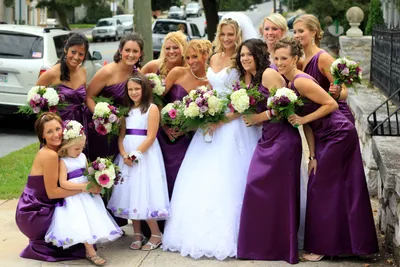 Фиолетовая свадьба: оформление, советы