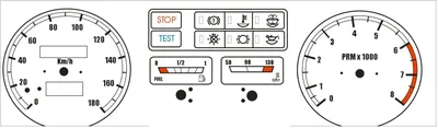 Шкалы панели приборов ВАЗ